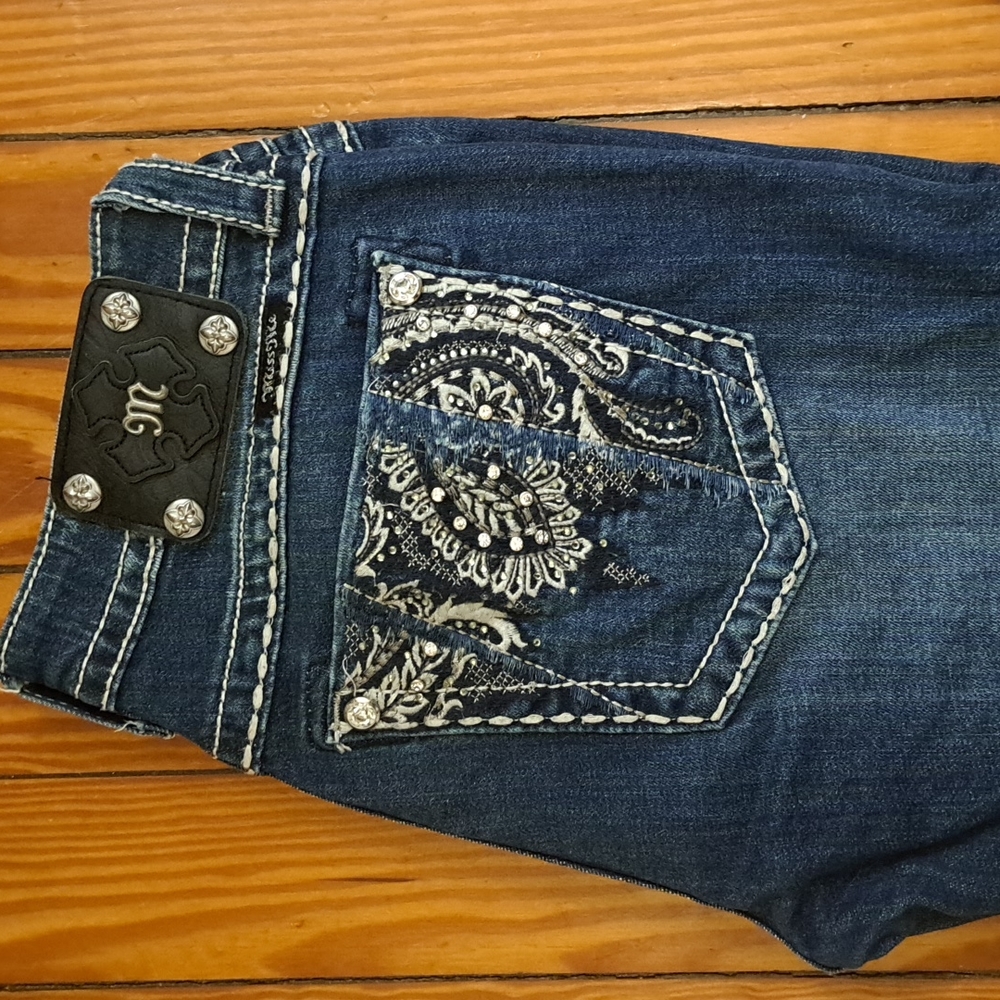Miss Me Bootcut Bling Jeans Sz 30